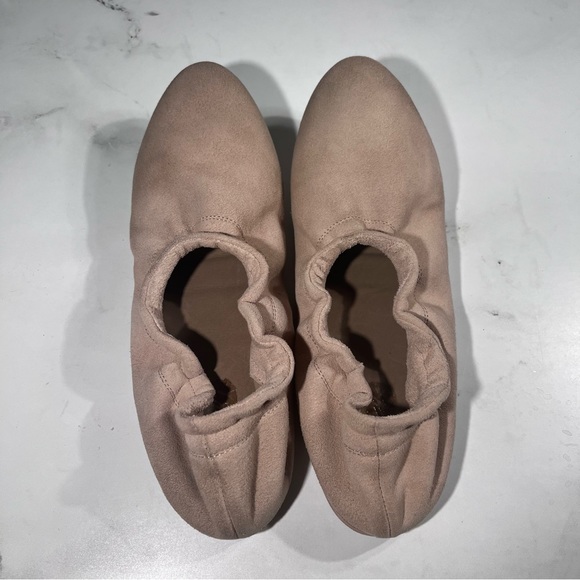 Marsell Elastic Suede Upper Slip On Light Pink Ballerina Flats - Picture 5 of 9